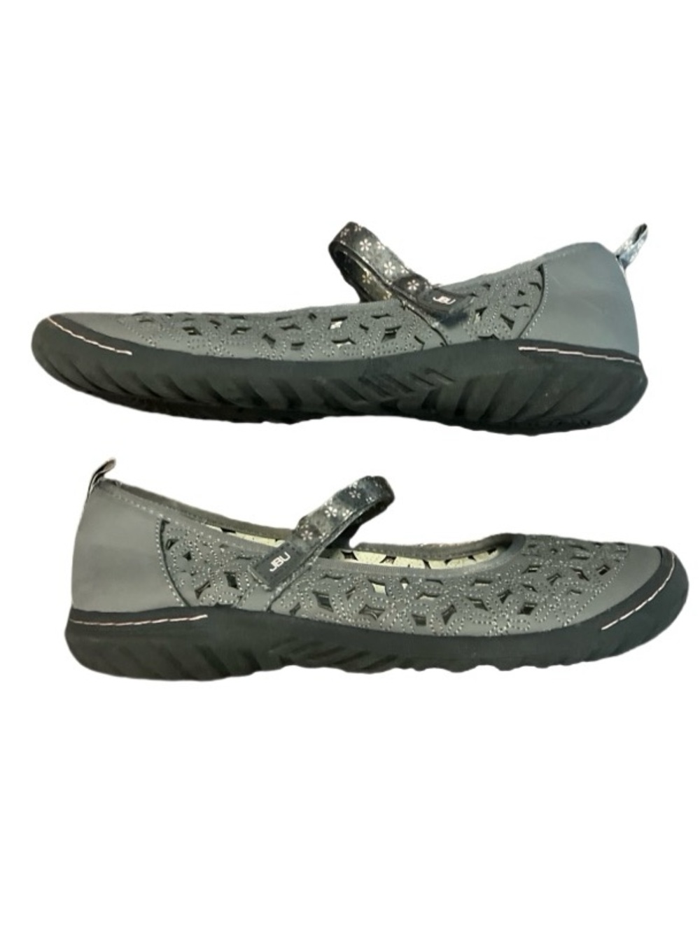 JBU Jambu Wildflower MJ Mary Jane Flats Size 9.5 Vegan Granola Girl‎ Boho Sporty